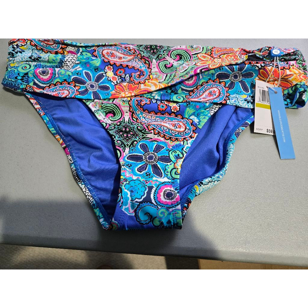 Women's Bleu Rod Beattie Swim Bottom Size 14 Blue Orange - Picture 4 of 8